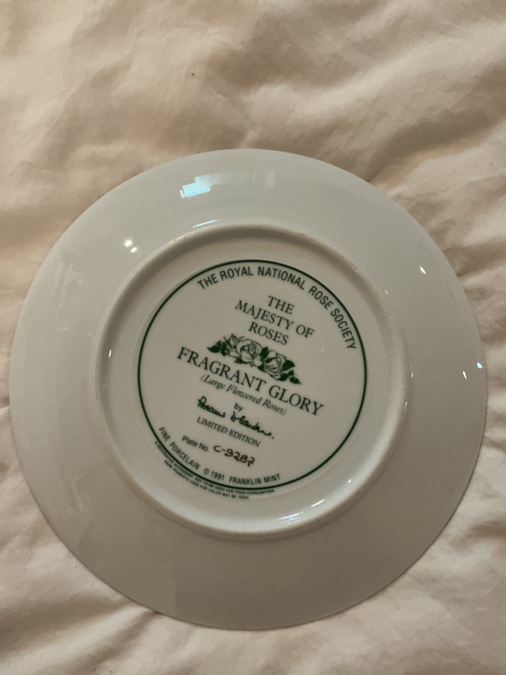 Rose plate - Picture 2 of 3